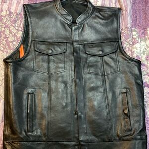 Leather vest
